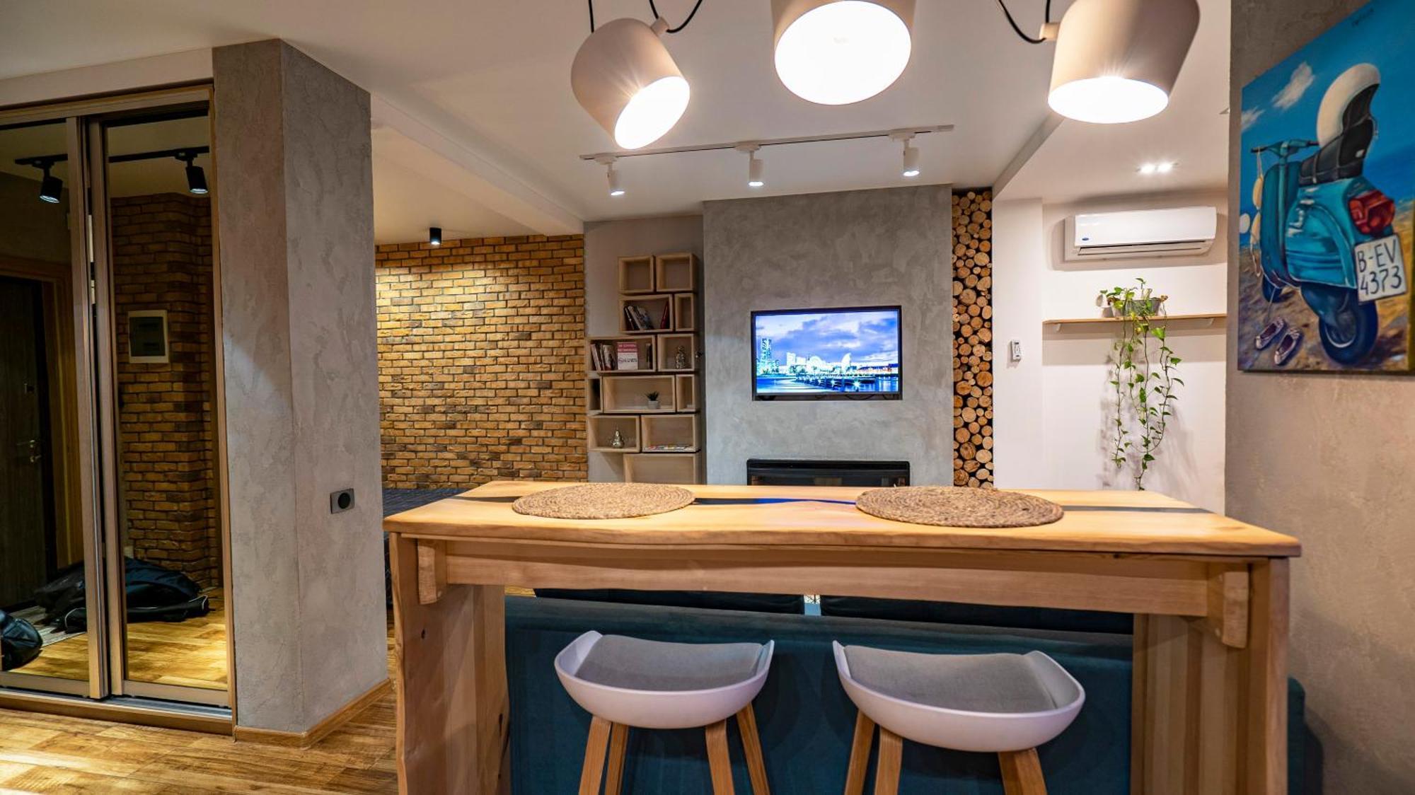Loft Apartment Near Smart Plaza Polytech Kiev Exterior foto